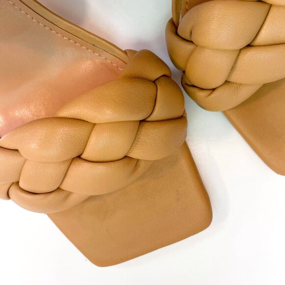 Marc Fisher Braided Leather Heeled Sandals, Size 9 - Picture 8 of 8